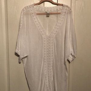 Cute Options swimsuit coverup Small White
